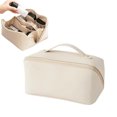 2024 Large Capacity Travel Cosmetic Bag Leather Makeup Bag Portable