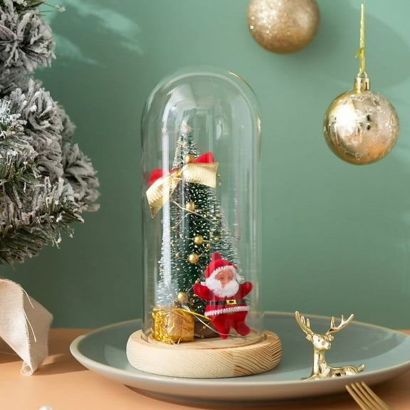2025 Large Christmas Musical Live Tree: Cardinals: Red Truck:Snow Globe Lantern with Timer:13.8" Battery Home Decorations Indoor with Two Birds:Lighted Snow Globes USB Light Up, More Swirling Glitter