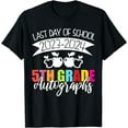 thumbnail image 1 of 2024 Last Day of School Autograph 5th Grade Graduation Party T-Shirt, 1 of 4