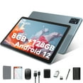 thumbnail image 1 of 2024 Latest 10in Android 12 Tablet 8gb RAM 128gb ROM FHD IPS Screen 8-Core T610, 5G Wifi Tablet with Keyboard,13MP+8MP, 1TB Expand, Gray, 1 of 10