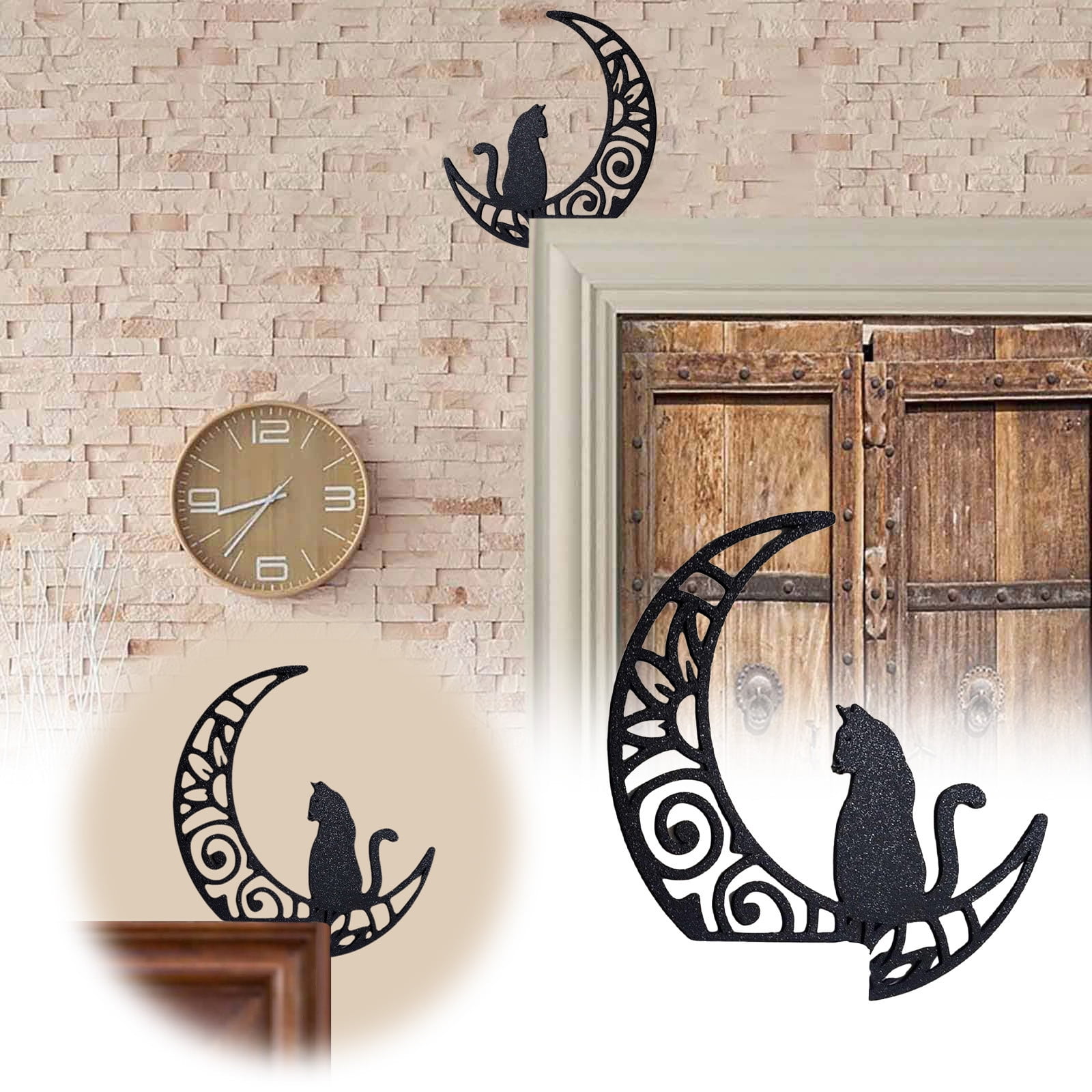 2024 Latest Halloween Moon Door Corner Topper Decoration Decor Sign