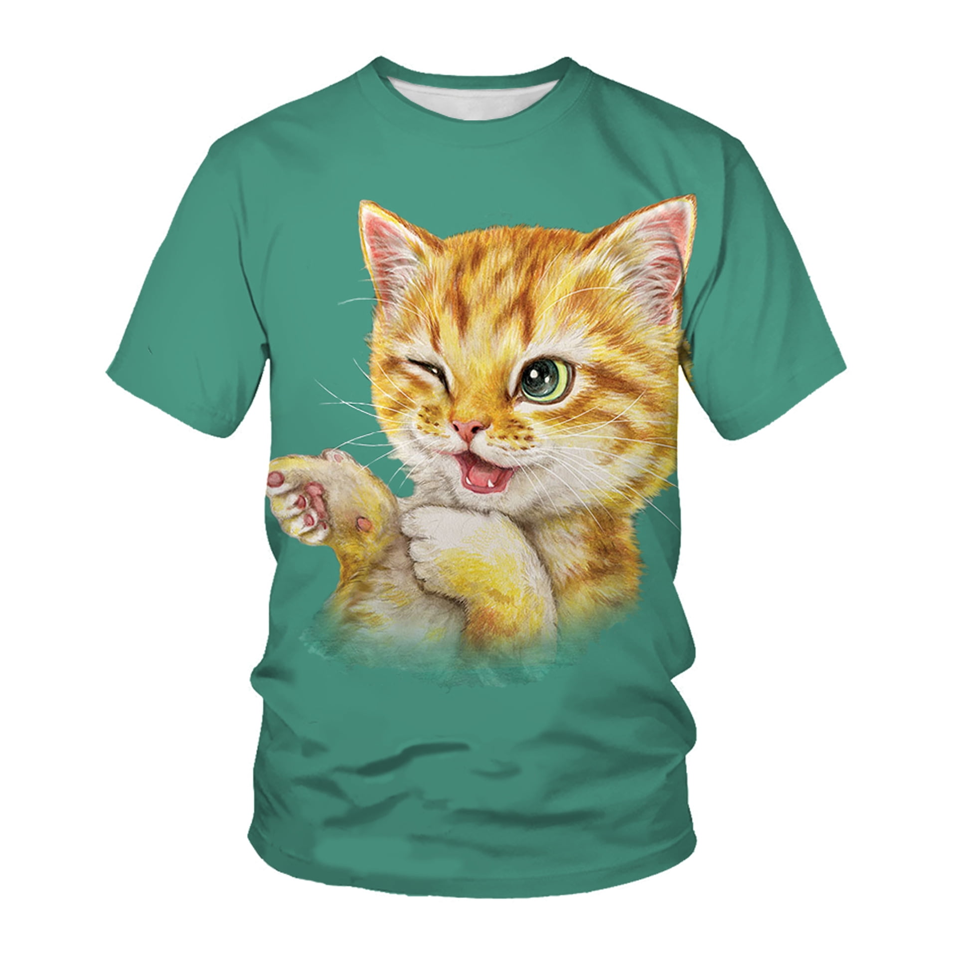 2024 Latest , High Quality, Unique Men's Creative Cat 3D Digital