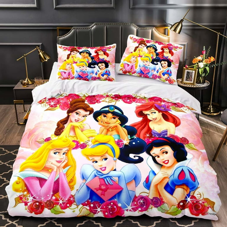 2024 Latest Hot Princess series Tiana Kids Bedding Super Soft Microfiber Comforter And Sheet Set 3 Piece Twin Size Walmart