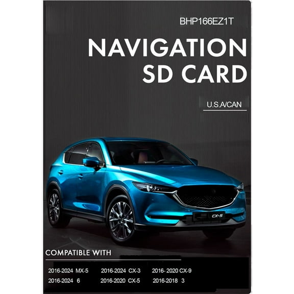 2024 Latest Maps Navigation SD Card BHP-166-EZ1T Maps Update Version Compatible with 3 6 CX-3 CX-5 CX-9 MX-5 Miata