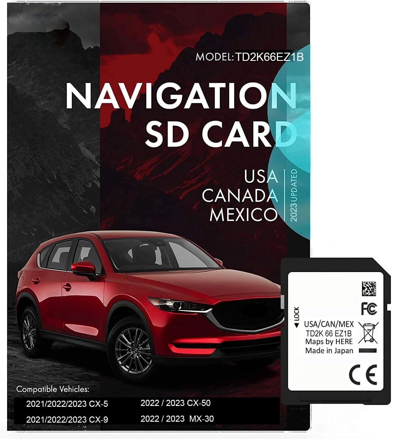 Latest 2021-2023 Navigation Memory SD Card TD2K66EZ1B for CX