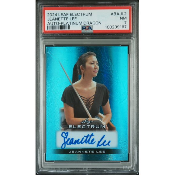 2024 Leaf Electrum Autographs Jeannete Lee #BAJL2 Platinum PSA 7