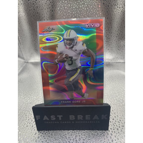 2024 Leaf Frank Gore Jr #40 Red Lava Refractor Leaf
