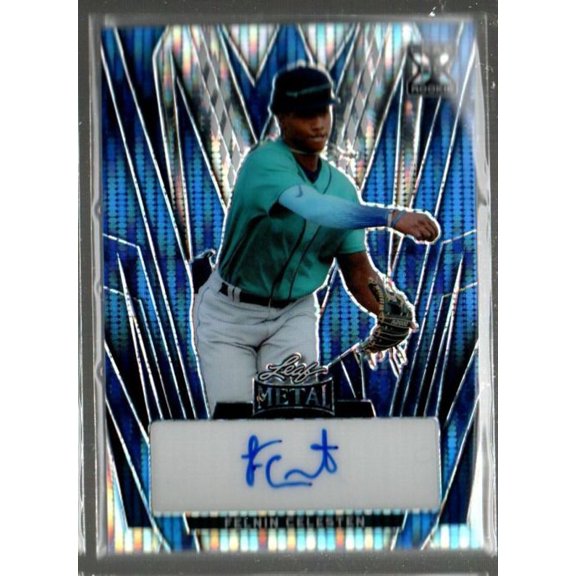 2024 Leaf Metal Autographs Pulsar Blue BAFC1 Felnin Celesten Auto /5 Baseball Card