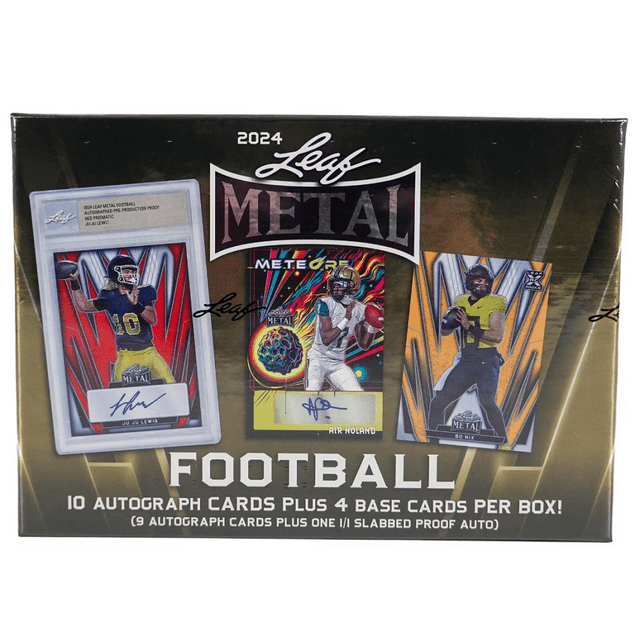 2024 Leaf Metal Football Jumbo Box