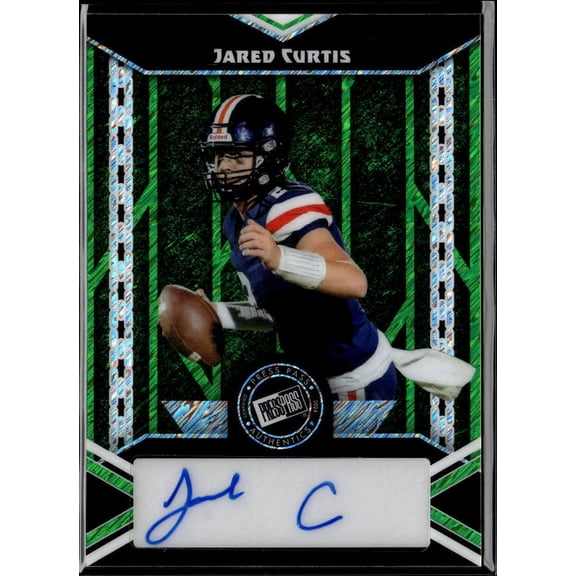 2024 Leaf Press Pass Authentics Jared Curtis #PPA-JC4 Green