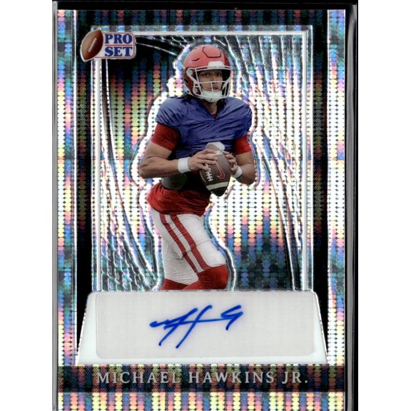 2024 Leaf Pro Set Michael Hawkins Jr. #PA-MHJ Silver Mojo