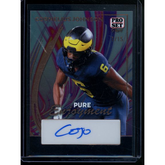 2024 Leaf Pro Set Pure Cornelius Johnson #PE-CJ1 /15 Autograph