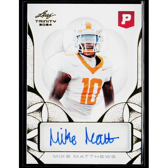 2024 Leaf Trinity Pristine Football Mike Matthews #BA-MM1 Autographs AU