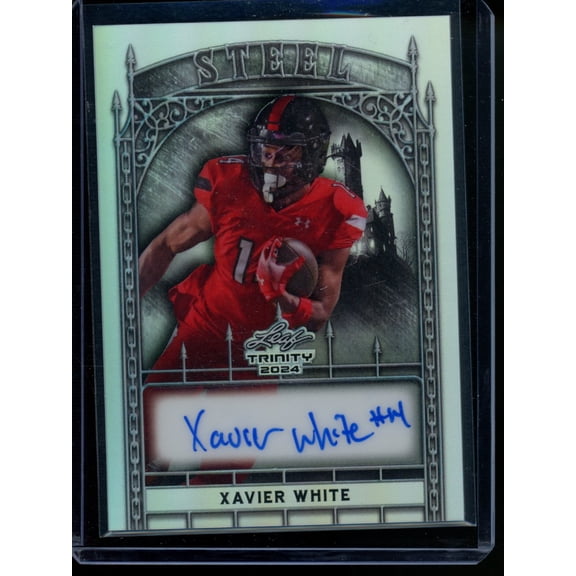2024 Leaf Trinity Steel Xavier White #S-XWI /15 Autograph