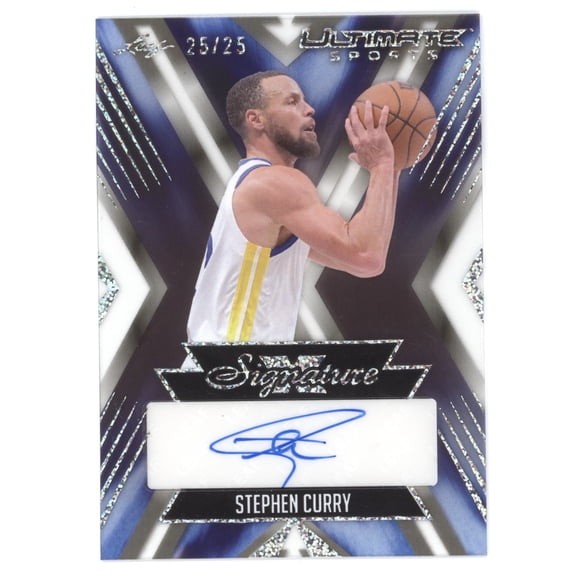 2024 Leaf Ultimate Sports Signature Stephen Curry #UXS-SC1 /25 Golden State Warriors NBA Autographed Basketball Trading Card