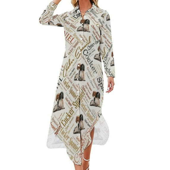 2024 Letters Word Art Casual Dress Motivational Words Aesthetic Dresses Long Sleeve Elegant V Neck Custom Big Size Chiffon Dress