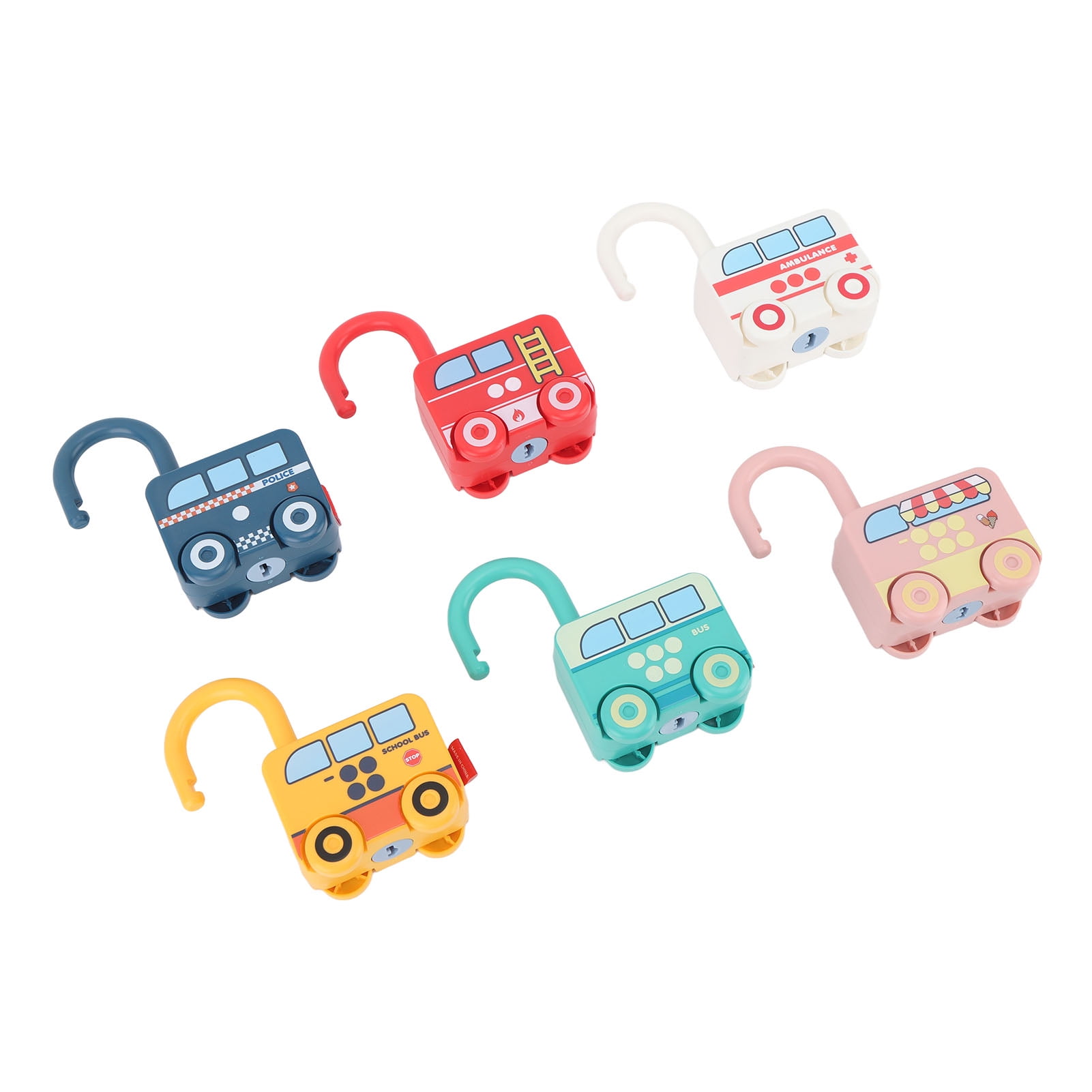 2024 Lock Key Toy DIY Early Education Sorting Matching Fun Cartoon Kids