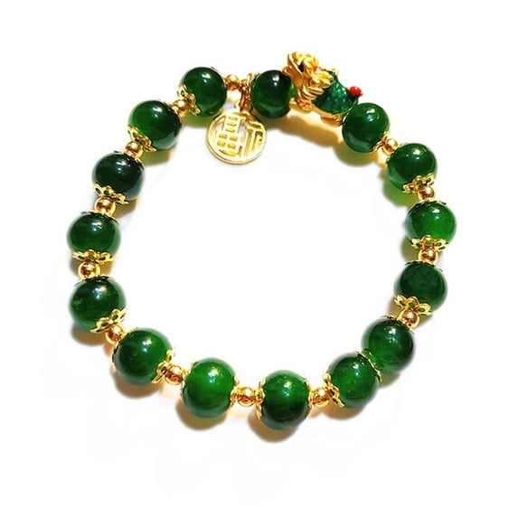 2024 Lucky Dragon Beaded Bracelet Agate Blessing Sign Lot F4 K8L8 D4Y5 I4R9