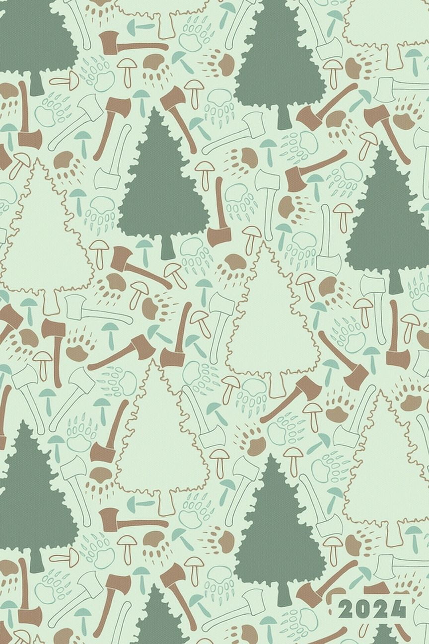 2024 Lumberjack Woodsman Logging Forestry Weekly Calendar Planner
