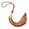 thumbnail image 1 of 2024 MAROON / ORIENTALGOLD GRADUATION TASSEL - EVERY SCHOOL COLOR AVAILABLE -MADE IN USA, 1 of 5