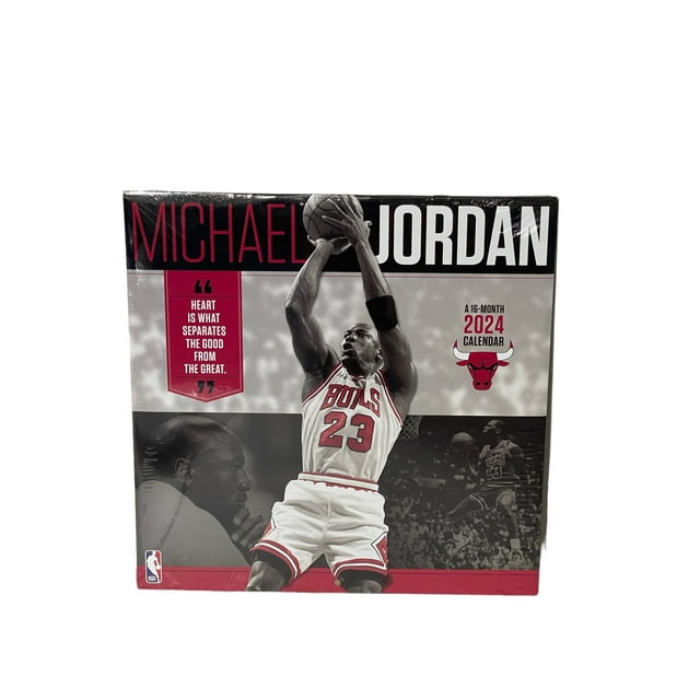 2024 MICHAEL JORDAN 16 Month 12” X 24” Wall Calendar