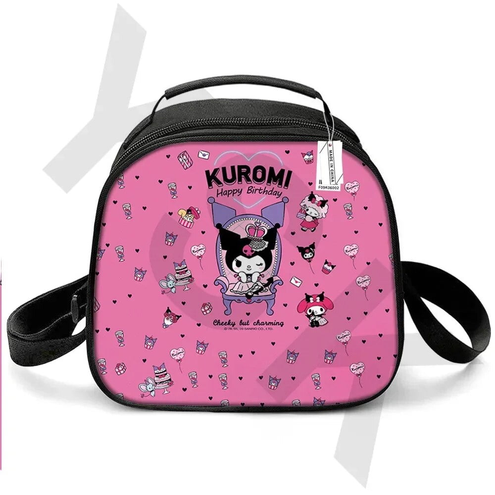 2024 MINISO Kuromi Cute Portable Lunch Bag for Primary and Secondary ...