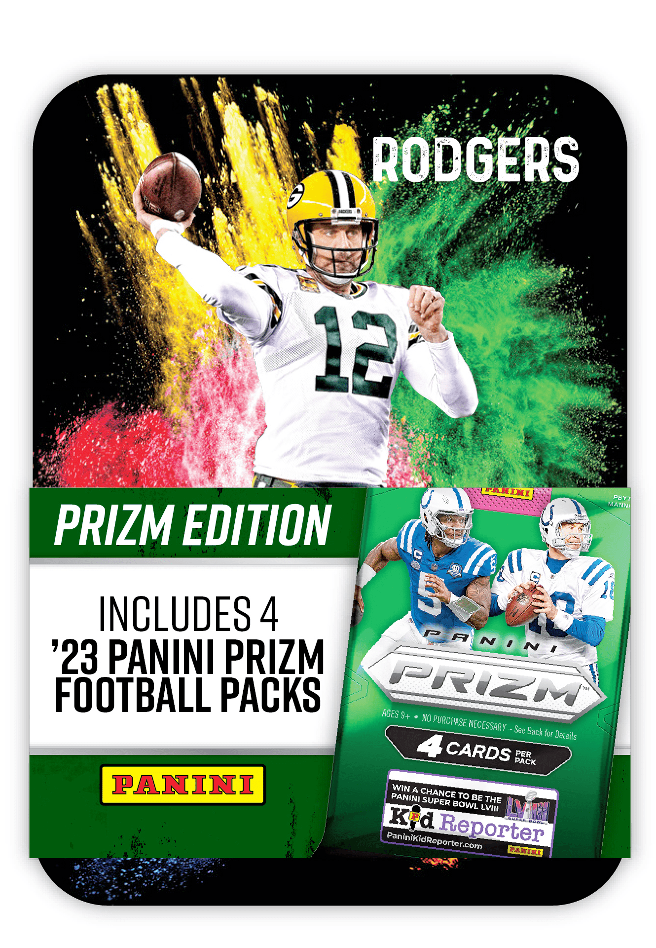 2024 MJH Championship Collection Football Tin | 23 Prizm Football! | Receive 1 QB Themed Tin at Random!