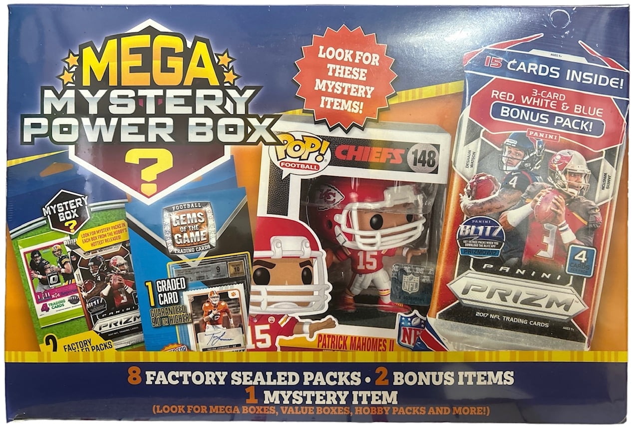 MJH 2024 Mega Mystery Power Box, Football Card Repack, Factory