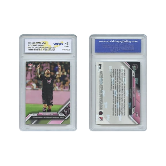 2024 MLS Topps Now LIONEL MESSI Soccer League MVP Card #173 Graded GEM MINT 10