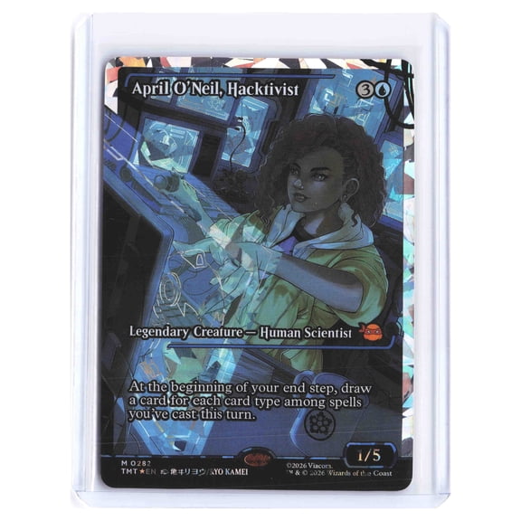 2024 Magic The Gathering April O'Neil Foil Showcase Borderless M 0282 Trading Card