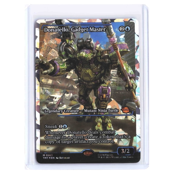 2024 Magic The Gathering Donatello Confetti Foil Full Art Showcase #M 0283 Trading Card