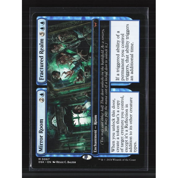 2024 Magic: The Gathering Duskmourn: House of Horror Mirror Room // Fractured Realm Room Enchantment