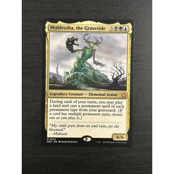 2024 Magic The Gathering Foundations Muldrotha, the Gravetide