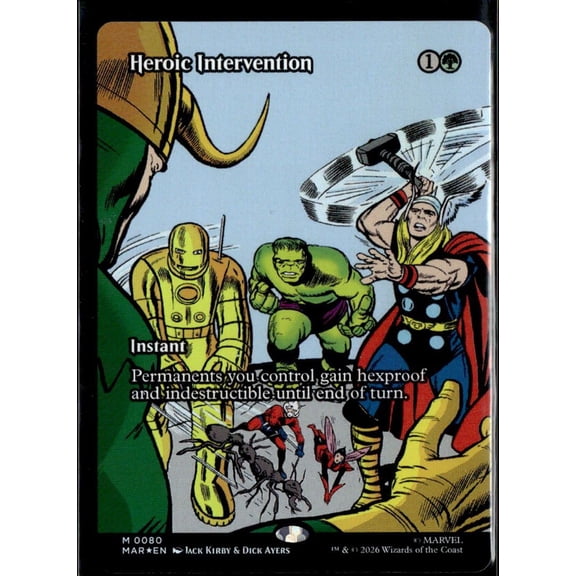 2024 Magic The Gathering Marvel Secret Lair Heroic Intervention Secret Lair Drop Series Trading Card
