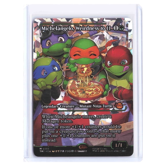 2024 Magic The Gathering Secret Lair Drop Series M 0288 Foil Leonardo Raphael Donatello Michelangelo