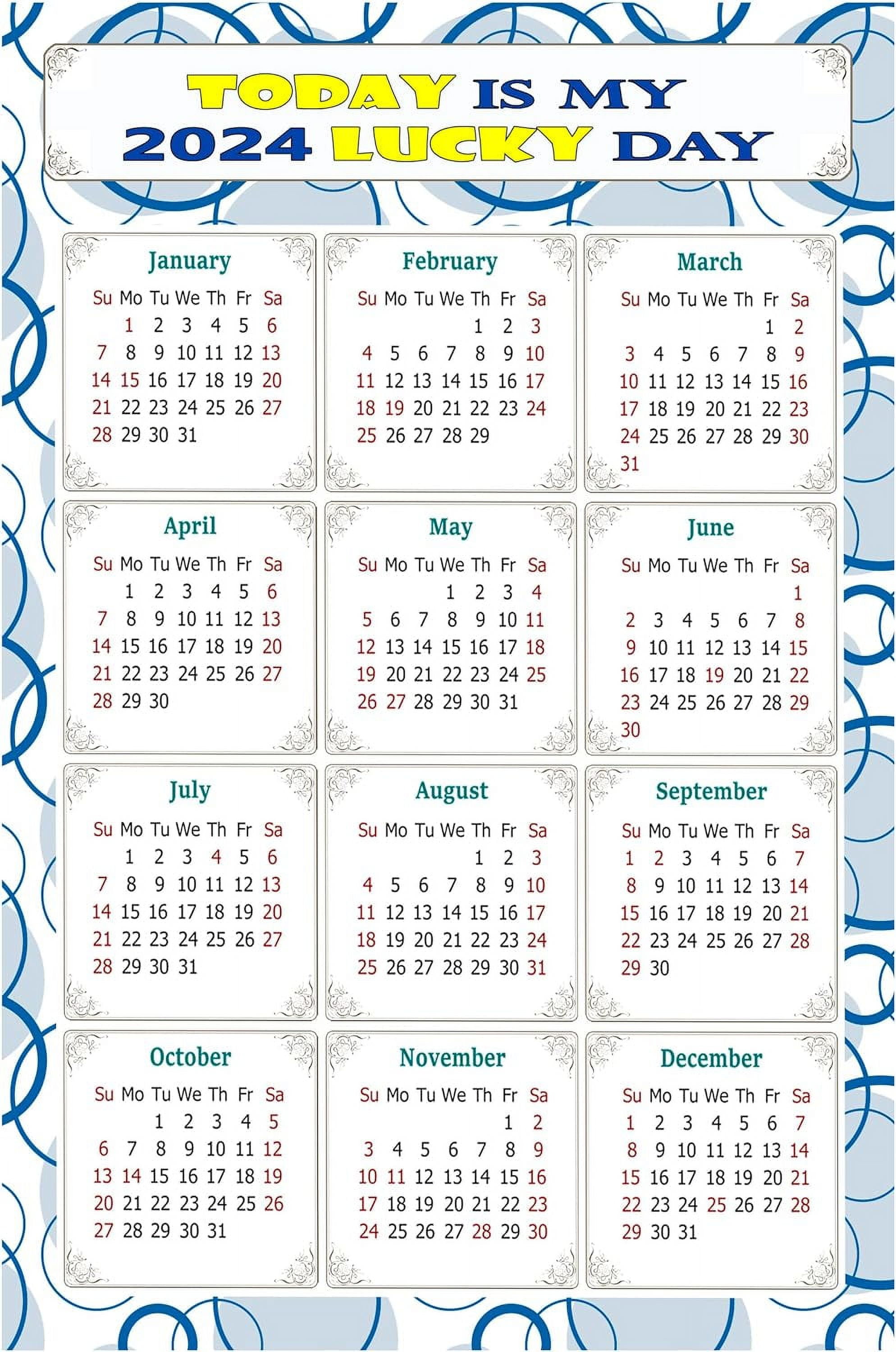 2024 Calendar Calendar Today Is My Day (Fade
