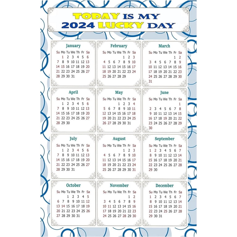 2024 Magnetic Calendar - Calendar Magnets - Today Is My Day - (Fade, Tear,  And Water Resistant) - emed 034 (5.25 X 8) - Walmart.com