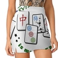 thumbnail image 1 of 2024 Mahjong Mah Jongg Game Is My Therapy Set Gifts Tiles Women's skirt Sport Skort Skirt With Pocket Fashion Korean Style, 1 of 6