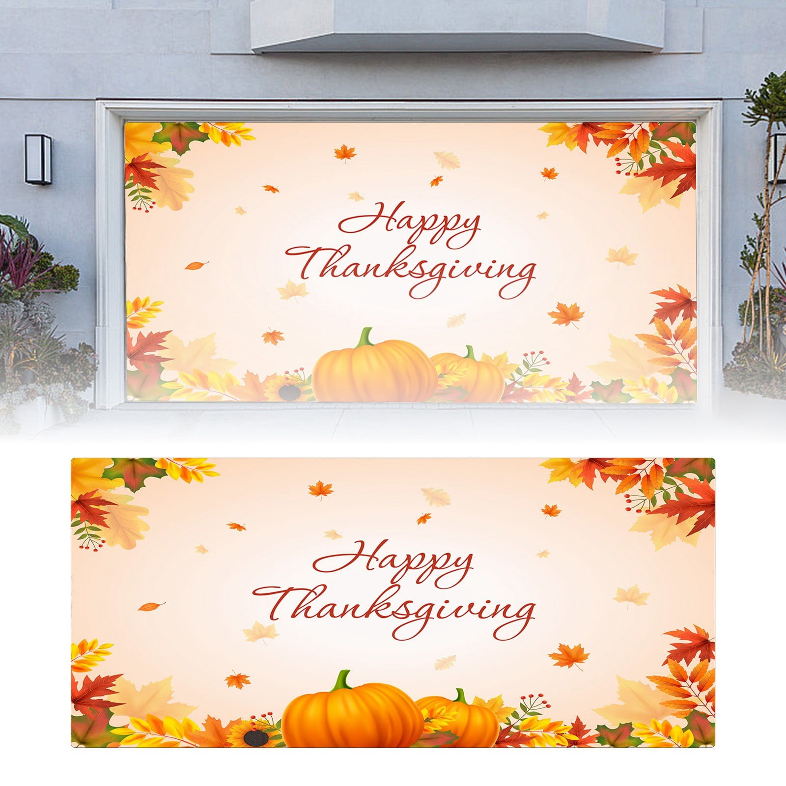 2024 Major Deals Thanksgiving Garage Door Decoration Garage Door Banner