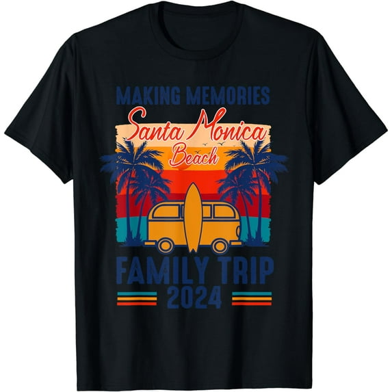 2024 Making Memories At Santa Monica Beach Matching Family R T-Shirt