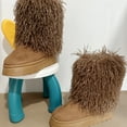 2024 Mao Mao Boots High Heel Thick Sole Outer Wear Women‘s Shoes Winter
