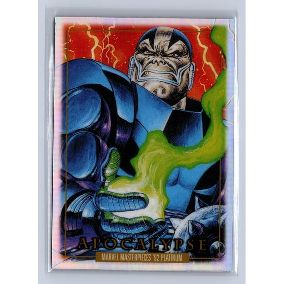 2024 Marvel Masterpieces '92 Platinum Apocalypse Adam Warlock Back #10