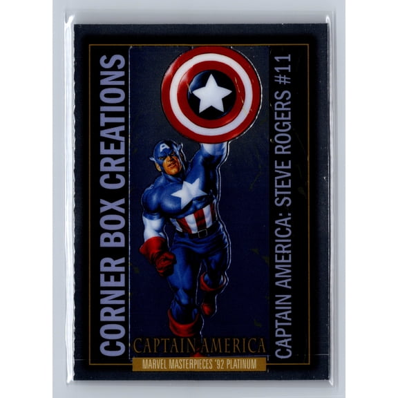 2024 Marvel Masterpieces '92 Platinum Captain America #CB-2