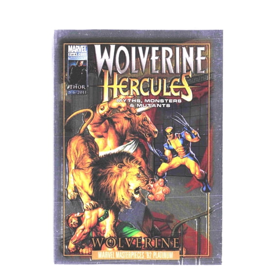 2024 Marvel Masterpieces '92 Platinum Fantastic Covers #FC-6 Wolverine Hercules Card