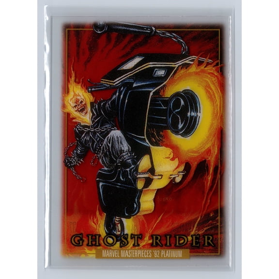 2024 Marvel Masterpieces '92 Platinum Ghost Rider Clear Cut #37