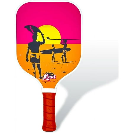 2024 Maui Pickleball Co. USAPA Approved Carbon Fiber Textured Pickleball Paddle | High Performance Pickleball Paddle Racket Pickle Ball Paddle for Men Women Beginner Intermediate Cute Retro Style