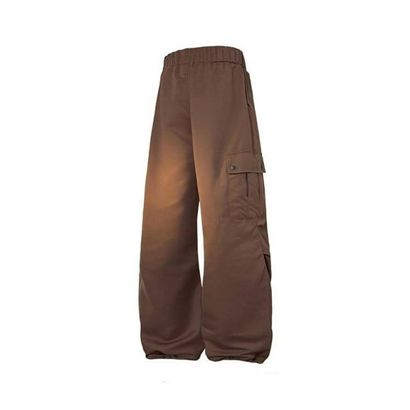 2024 Men's Cargo Pants Autumn Winter Casual Work Pants Trendy Straight Loose Fit Pocket Durable Comfortable Outdoor Utility Pants