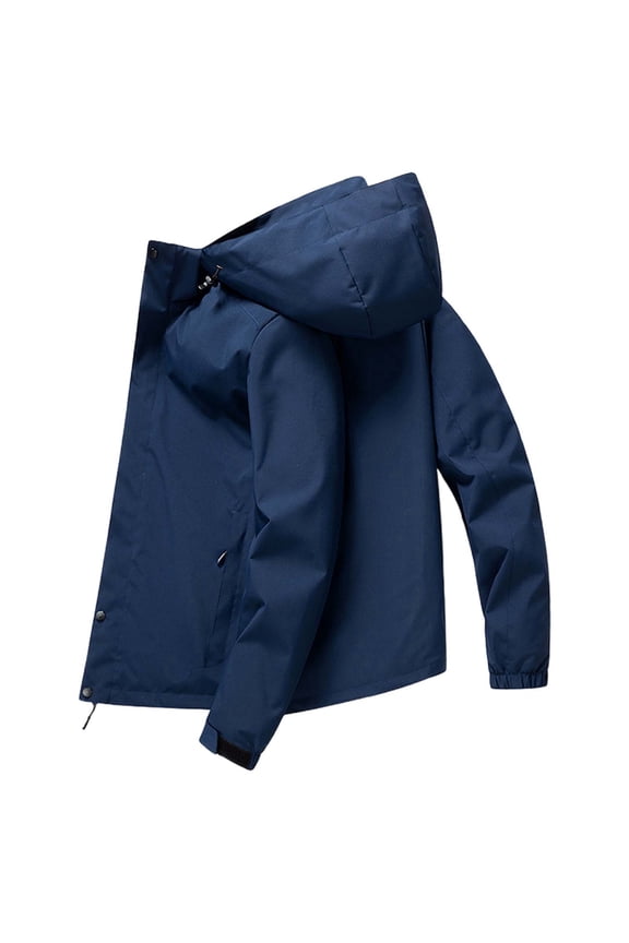 2024 Men's Fashion Outdoor Loose Casual Fashion Handsome Hooded Hardshell Jacket