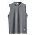 2024 Men's Summer Fashion Sleeveless Trend Loose Youth Casual Crewneck