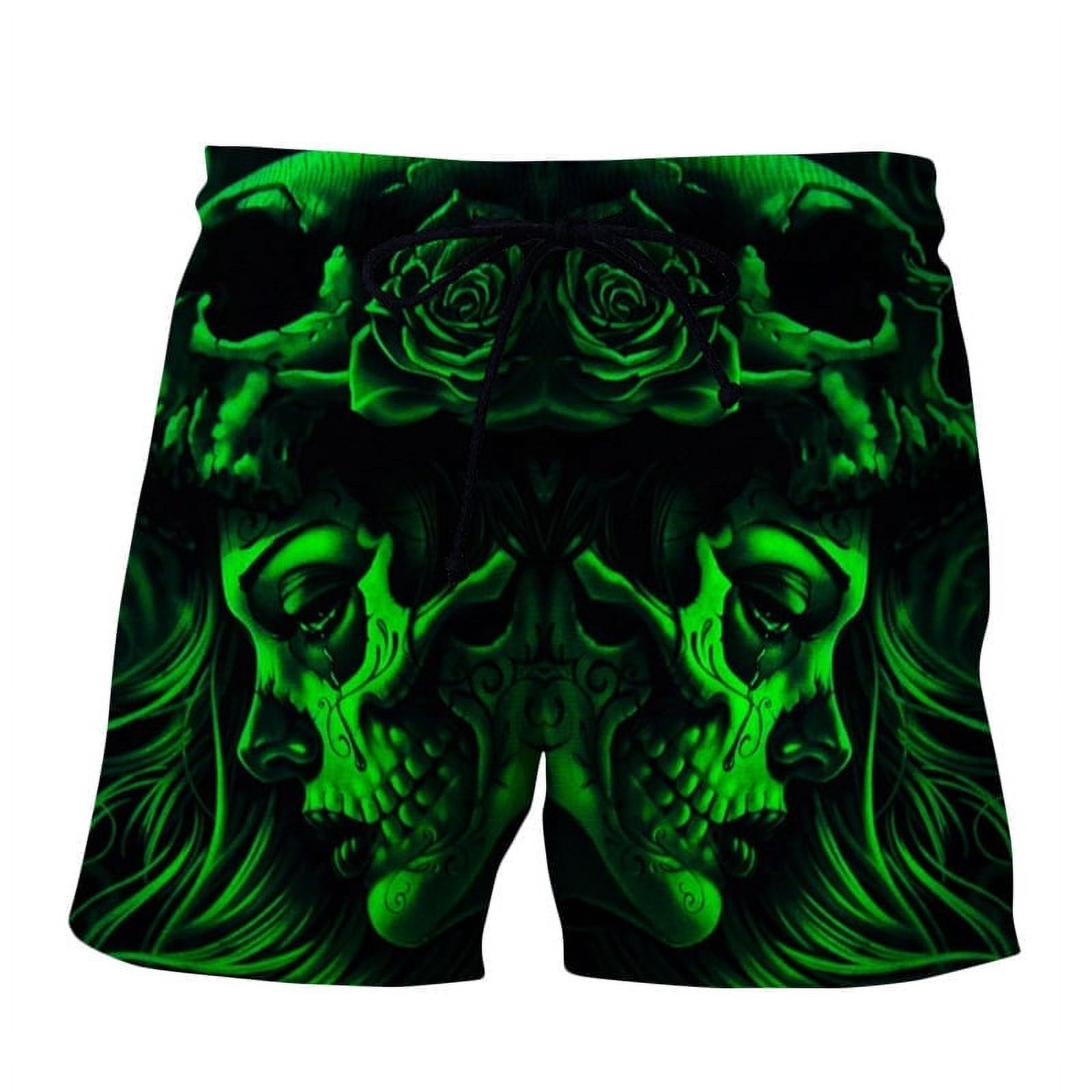 SKULL SURFBOARD SWIM TRUNKS